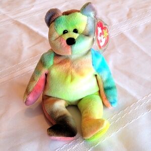 Garcia Beanie Baby Retired Bear with Tag Errors NWT